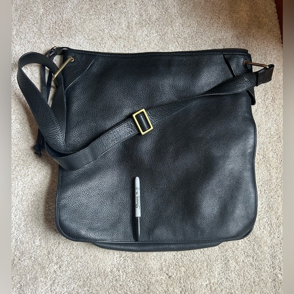 🔥Gucci Rare and unique Crossbody Messenger black Bag XL full leather unisex - Picture 8 of 17
